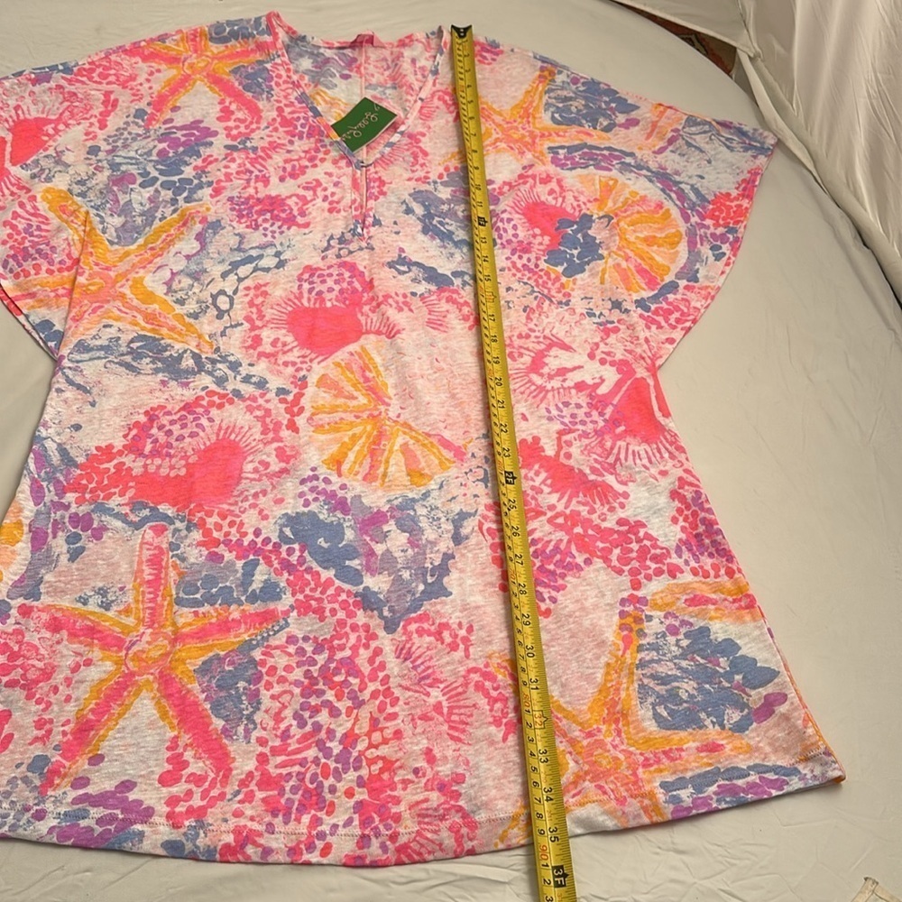 Lilly Pulitzer Paradise Pink Bohemian Beach Balleta Cover Up - Picture 5 of 10